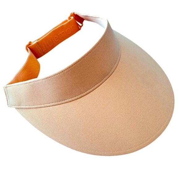 Lululemon Womens Fast Paced Wide Band Running Visor Rock Melon
